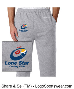 Adult Lone Star Sweat Pants Design Zoom